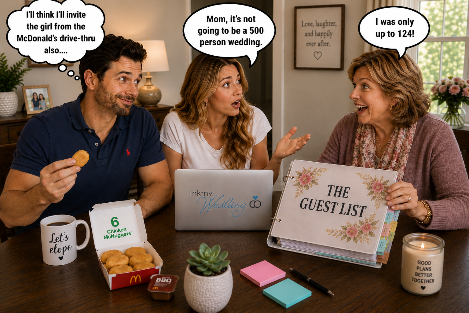 The Ring, The Stress, and The Dress Part 3: Guest List Wars